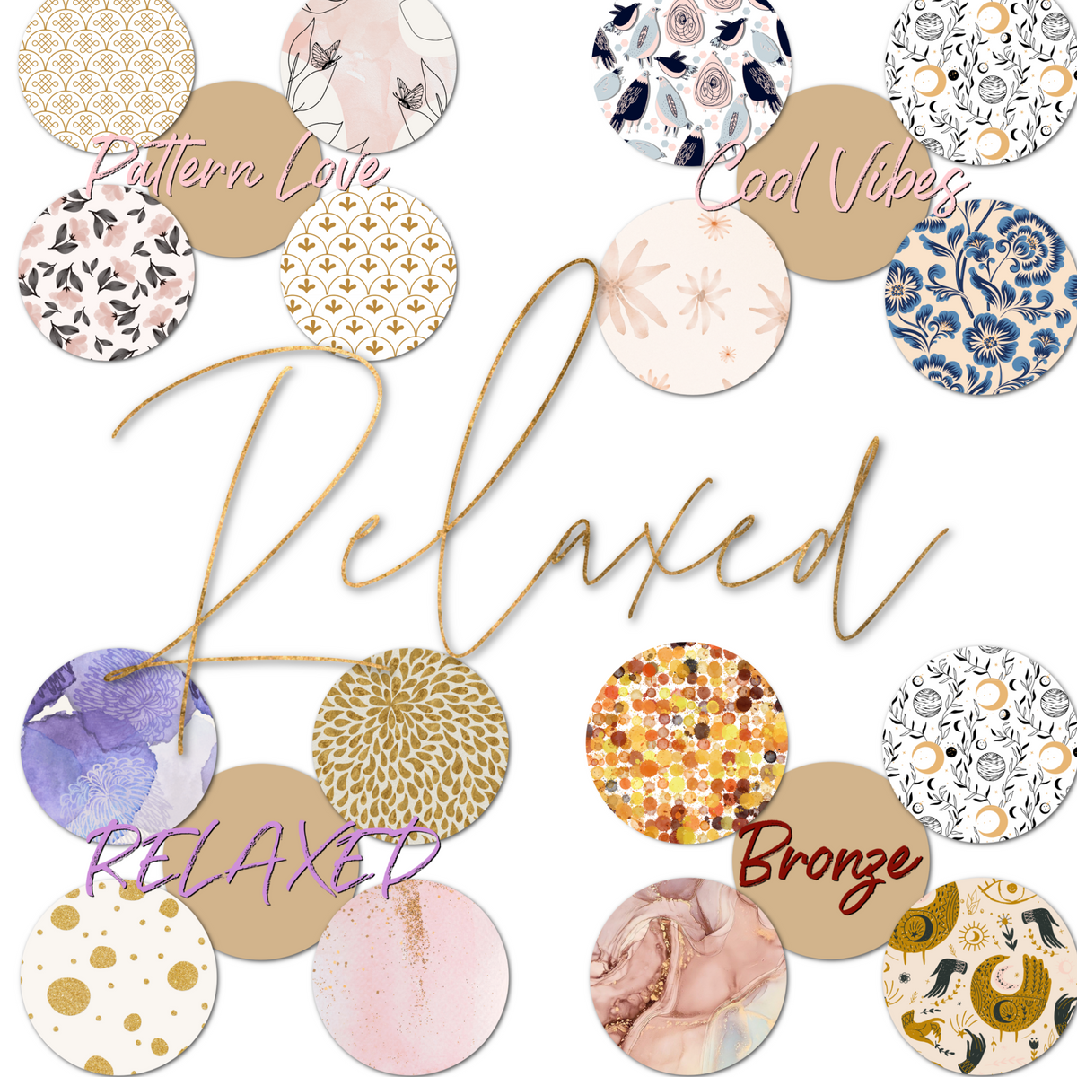 Relaxed Variety Packs (25 GrifGrips Adhesive Patches) — GrifGrips