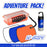 Adventure Combo: Medium Waterproof Hard Case, Small Sports Grips (10 Pack) and Adventure Light - GrifGrips