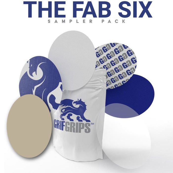 The GrifGrips Fab SIX Sampler: Ovals - 6 Count
