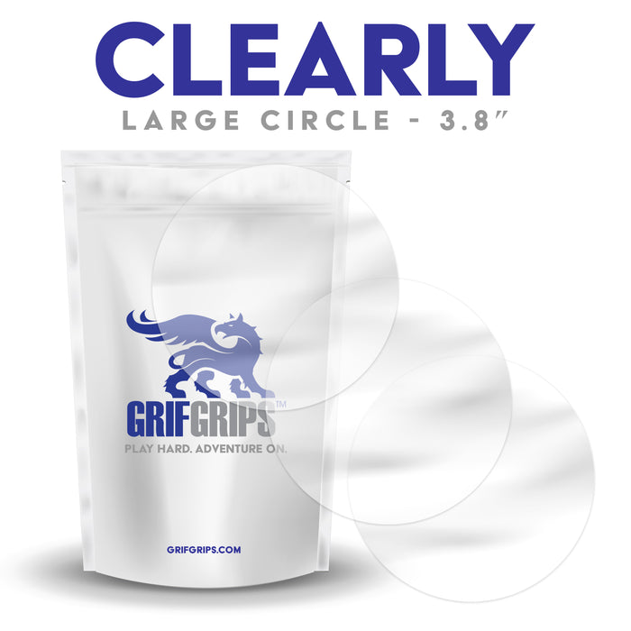 Clearly - Large Circles - 3.8" - 25 Pack - GrifGrips
