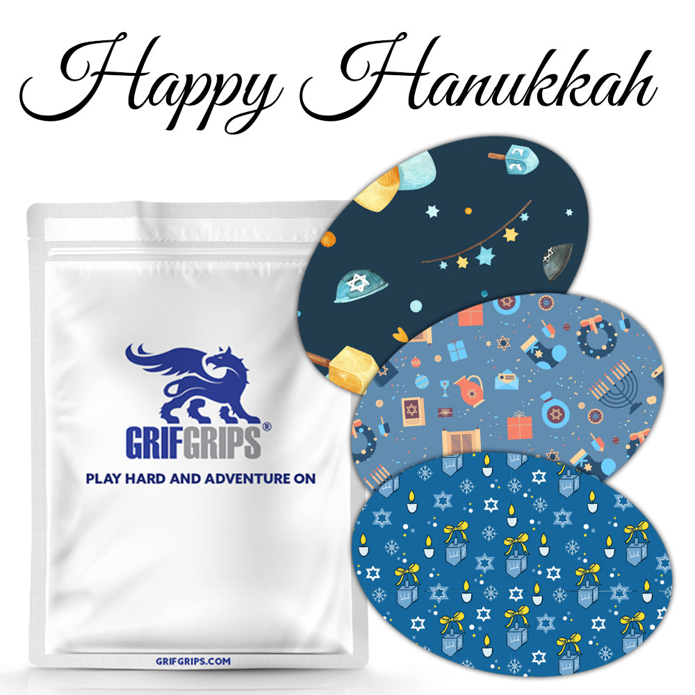 Happy Hanukkah Combo - Power-X Ovals (25 Pack) - GrifGrips