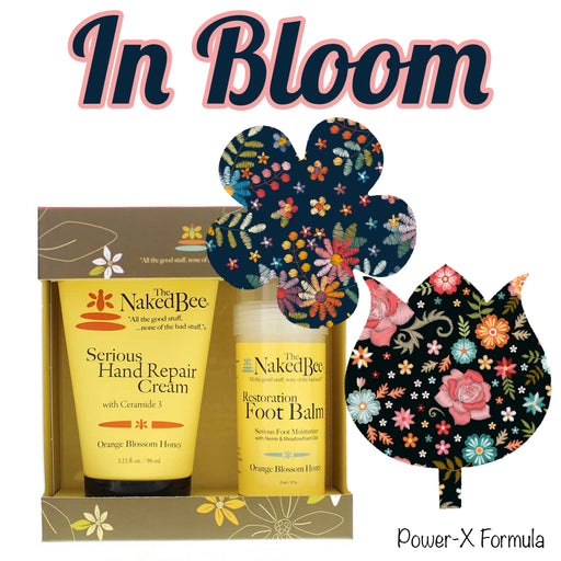 In Bloom Combo: Power-X Formula - 10 Flower Shapes Plus Hand & Feet Care Gift Set - GrifGrips