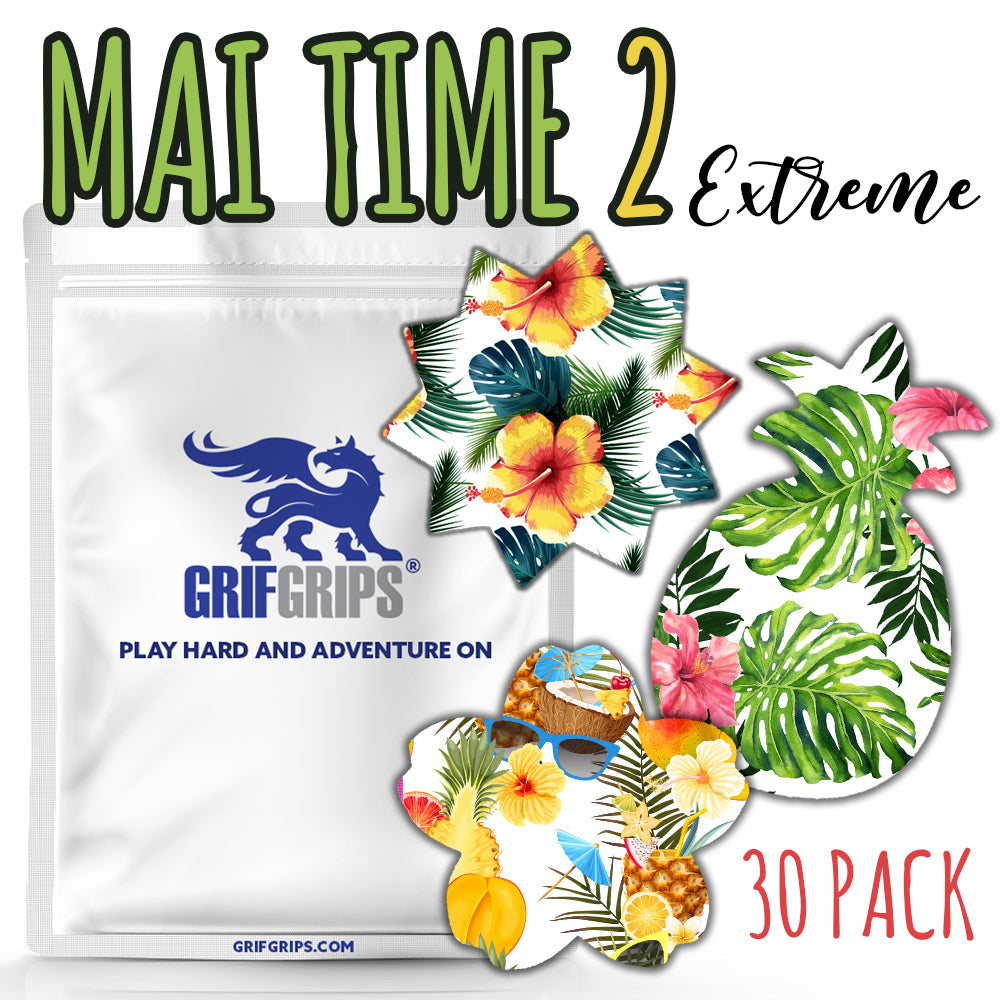 Mai Time 2 Combo: Choose Your Formula - Pineapple, Sun and Cherry Blossom Shapes (30 Pack) - GrifGrips