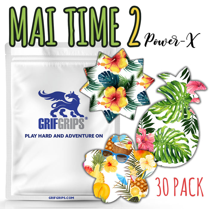 Mai Time 2 Combo: Choose Your Formula - Pineapple, Sun and Cherry Blossom Shapes (30 Pack) - GrifGrips