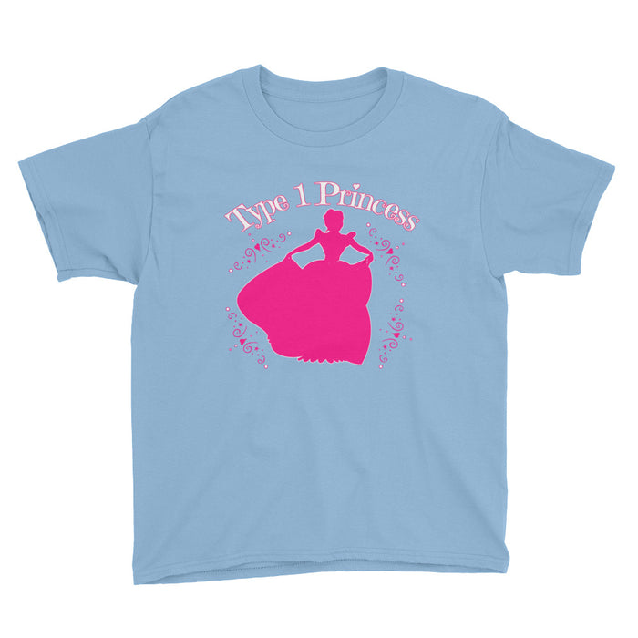 Type 1 Princess - Youth Short Sleeve T-Shirt - GrifGrips