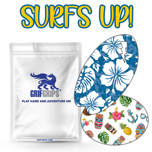 Surf's Up Combo: Choose Your Formula - Oval and Surfboard Shapes - 20 Pack - GrifGrips