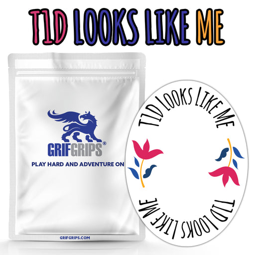 T1D Looks Like Me: Oval Shapes - Choose Your Formula - 25 Pack - GrifGrips