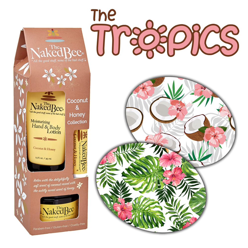 The Tropics Combo: Extreme - 10 Pack Oval Grips Plus Coconut Honey Gift Collection - GrifGrips