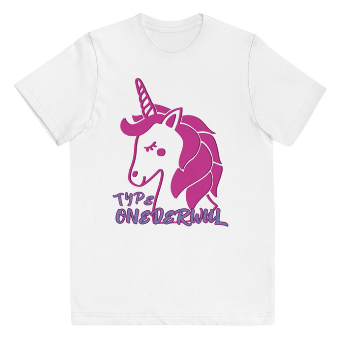 Unicorn - Type ONEderful! Youth Super Soft Jersey T-shirt
